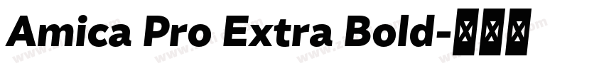 Amica Pro Extra Bold字体转换 Amica Pro Extra Bold字体转换